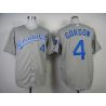 Cheap Alex Gordon Royals Jersey From China #4 Grey