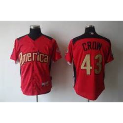 Cheap Aaron Crow Royals Jersey From China #43 Red 2011 All Star