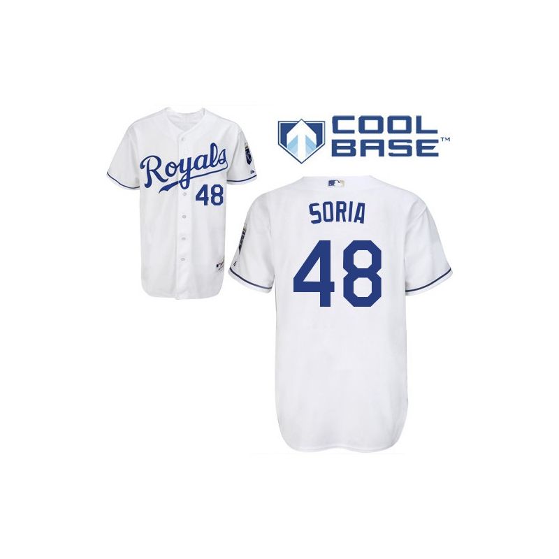 Cheap Joakim Soria Royals Jersey From China #48 White