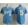 Cheap George Brett Royals Jersey From China #5 Light Blue throwback