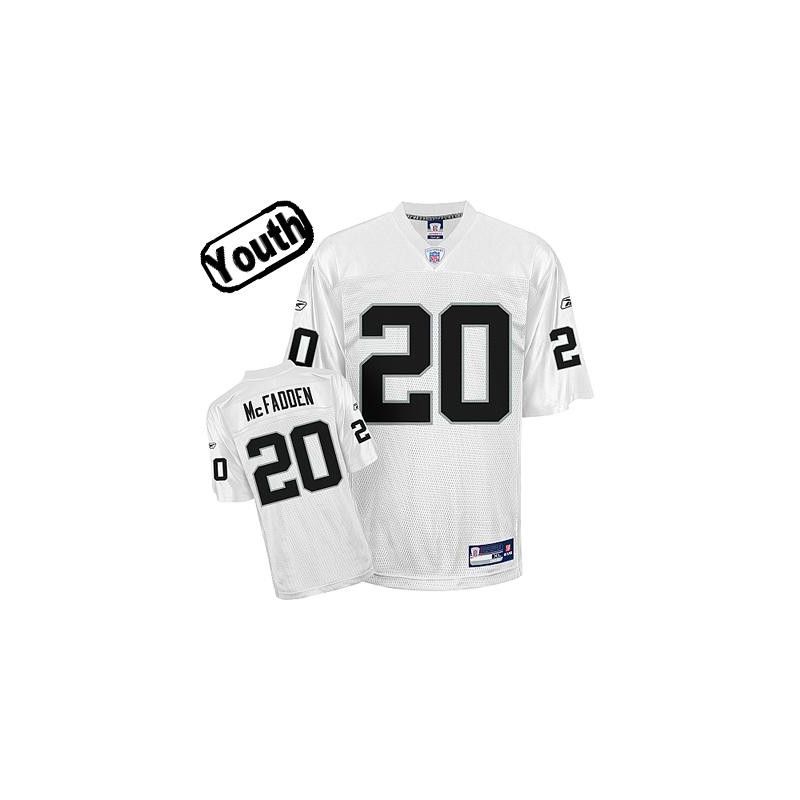 Cheap Darren McFadden Raiders Youth Jersey #20 White From China Cheap Darren McFadden Raiders Youth Jersey #20 White From China
