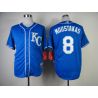 Cheap Mike Moustakas Royals Jersey From China #8 Blue 2014 new