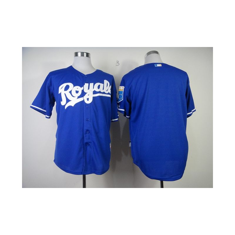 Cheap Royals Jersey From China Blue Blank