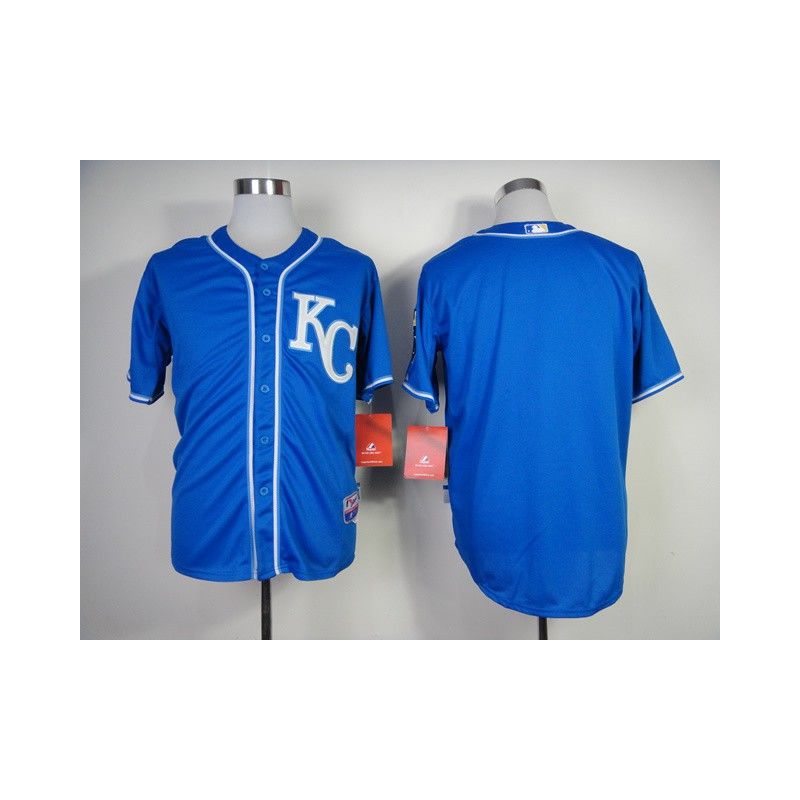 Cheap Royals Jersey From China Blue 2014 new Blank