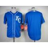 Cheap Royals Jersey From China Blue 2014 new Blank