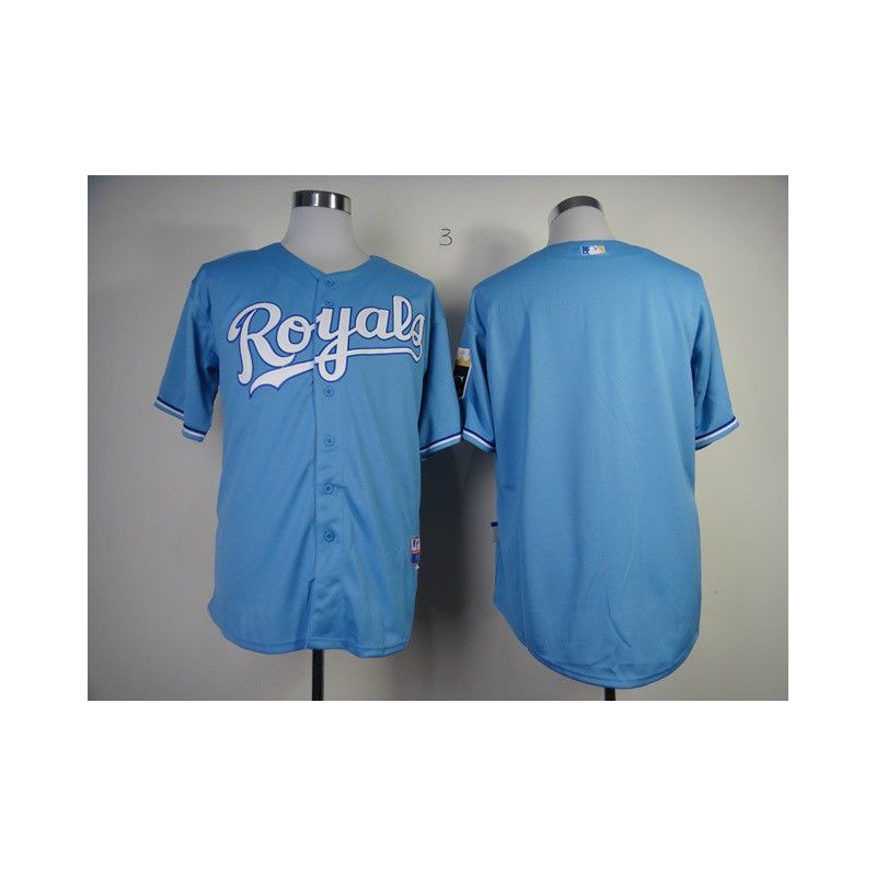 Cheap Royals Jersey From China Light Blue Blank