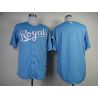 Cheap Royals Jersey From China Light Blue Blank