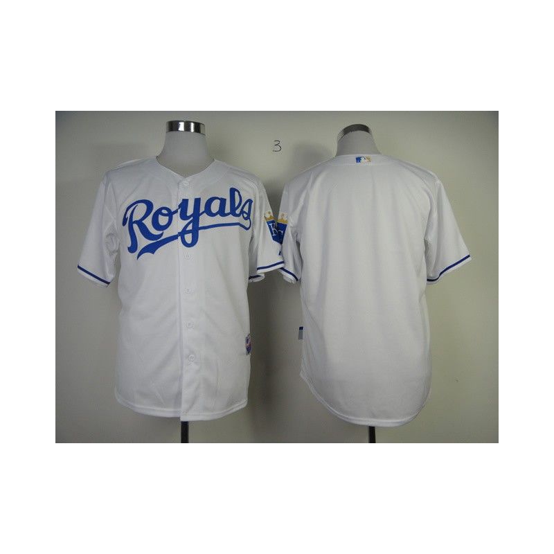 Cheap Royals Jersey From China White Blank