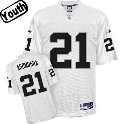 Cheap Nnamdi Asomugha Raiders Youth Jersey #21 White From China