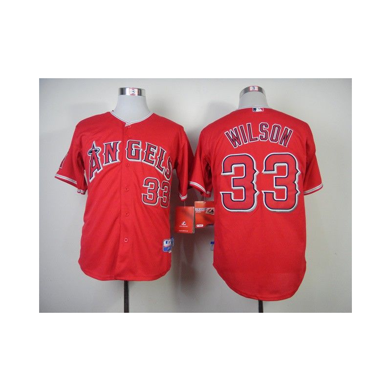 Cheap CJ Wilson Angels Jersey From China #33 Red Cheap CJ Wilson Angels Jersey From China #33 Red