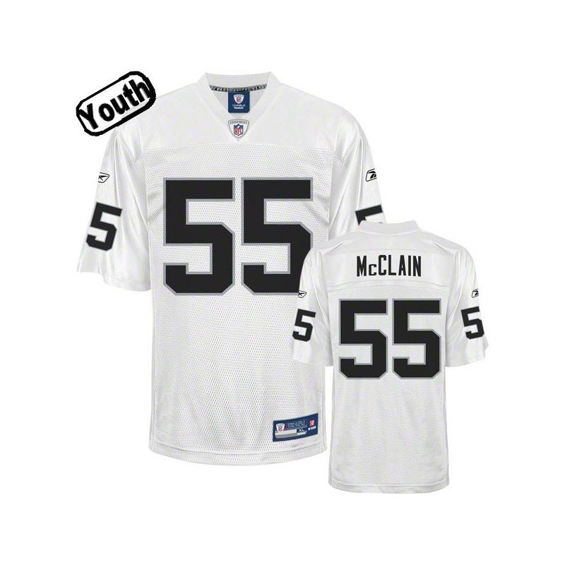 Cheap Rolando McClain Raiders Youth Jersey #55 White From China Cheap Rolando McClain Raiders Youth Jersey #55 White From China