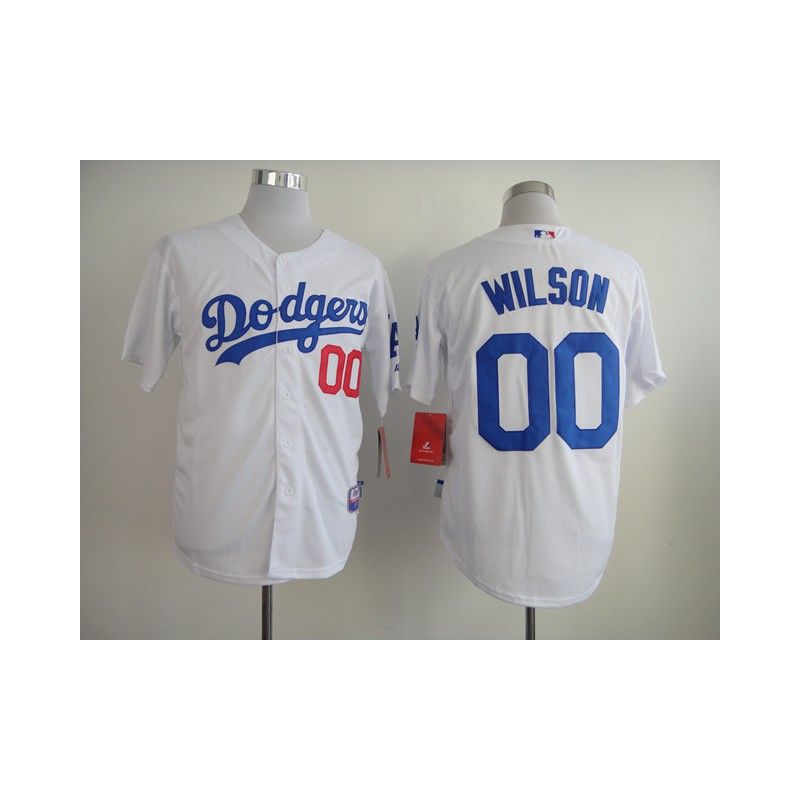 Cheap Brian Wilson Dodgers Jersey From China #00 White Cheap Brian Wilson Dodgers Jersey From China #00 White