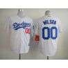 Cheap Brian Wilson Dodgers Jersey From China #00 White