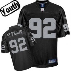 Cheap Richard Seymour Raiders Youth Jersey #92 Black From China
