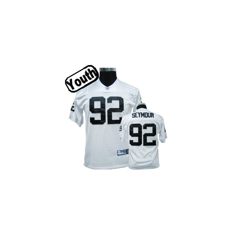 Cheap Richard Seymour Raiders Youth Jersey #92 White From China Cheap Richard Seymour Raiders Youth Jersey #92 White From China