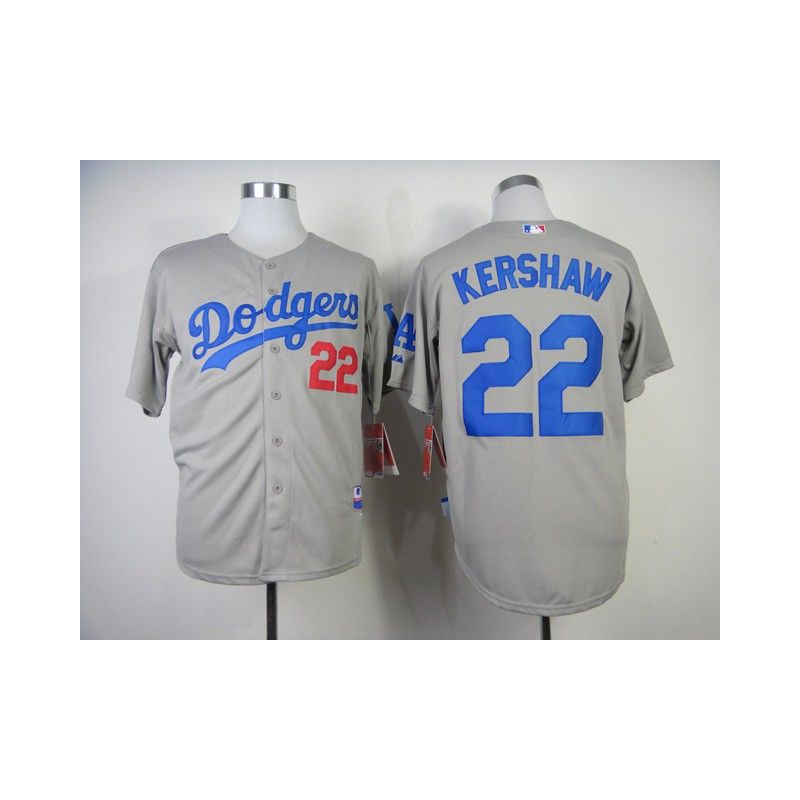 Cheap Clayton Kershaw Dodgers Jersey From China #22 Grey 2014 new Cheap Clayton Kershaw Dodgers Jersey From China #22 Grey 2014 new