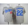 Cheap Clayton Kershaw Dodgers Jersey From China #22 Grey 2014 new