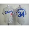 Cheap Fernando Valenzuela Dodgers Jersey From China #34 Grey
