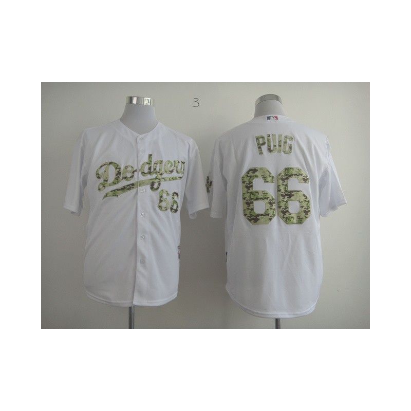 Cheap Yasiel Puig Dodgers Jersey From China #66 White Camo Font Cheap Yasiel Puig Dodgers Jersey From China #66 White Camo Font