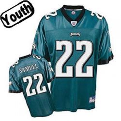 Cheap Asante Samuel Eagles Youth Jersey #22 Green From China