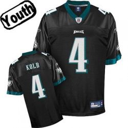 Cheap Kevin Kolb Eagles Youth Jersey #4 Black From China