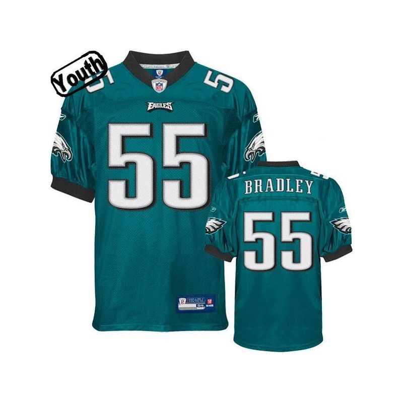 Cheap Stewart Bradley Eagles Youth Jersey #55 Green From China Cheap Stewart Bradley Eagles Youth Jersey #55 Green From China