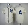 Cheap Paul Molitor Brewers Jersey From China #4 Cream 1913 Turn Back The Clock