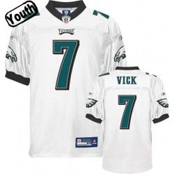 Cheap Michael Vick Eagles Youth Jersey #7 White From China