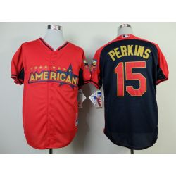 Cheap Glen Perkins Twins Jersey From China #15 Red-Blue American League