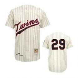 Cheap Rod Carew Twins Jersey From China #29 Cream