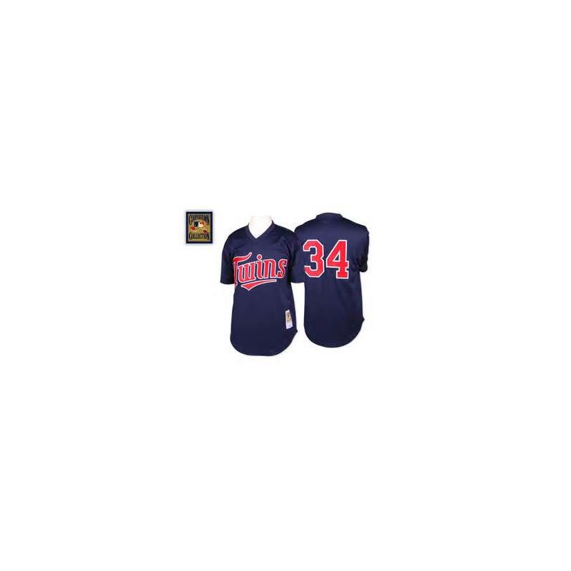 Cheap Kirby Puckett Twins Jersey From China #34 Blue throwback