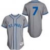 Cheap Joe Mauer Twins Jersey From China #7 Grey 1948 St Paul Saints Turn Back The Clock