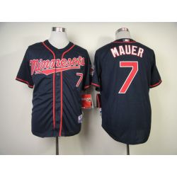 Cheap Joe Mauer Twins Jersey From China #7 Navy