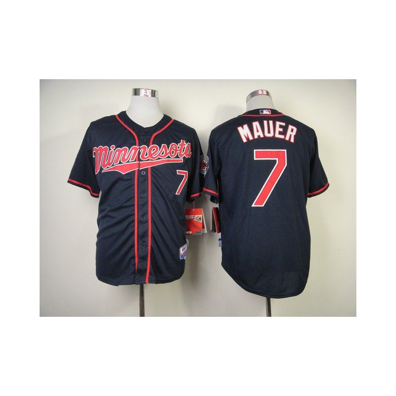 Cheap Joe Mauer Twins Jersey From China #7 Navy