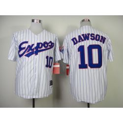 Cheap Andre Dawson Expos Jersey From China #10 White throwback 2000