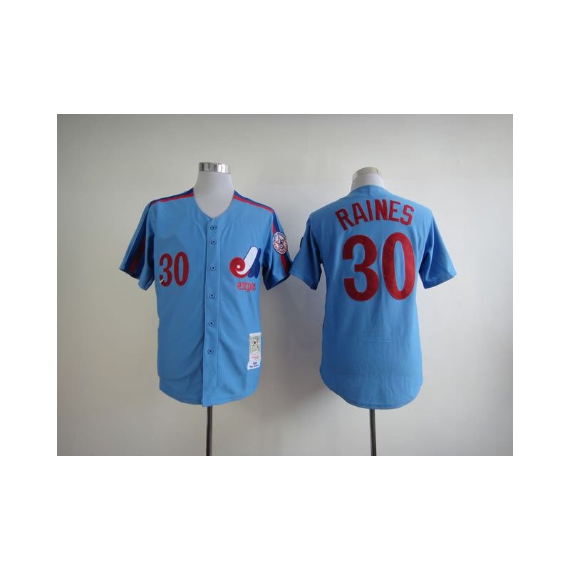 Cheap Tim Raines Expos Jersey From China #30 Blue