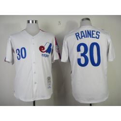 Cheap Tim Raines Expos Jersey From China #30 White throwback 1982