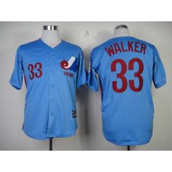 Cheap Larry Walker Expos Jersey From China #33 Blue