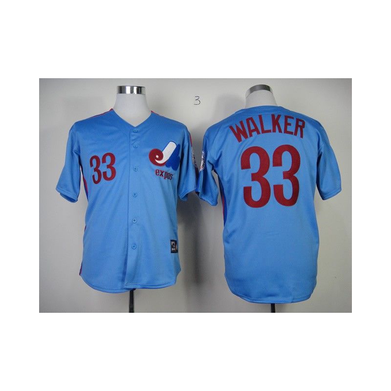 Cheap Larry Walker Expos Jersey From China #33 Blue