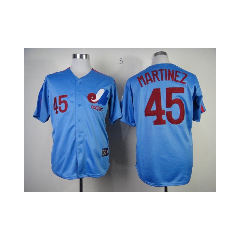 Cheap Pedro Martinez Expos Jersey From China #45 Blue