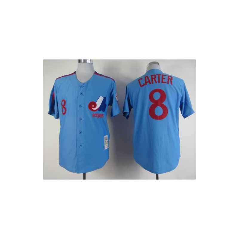 Cheap Gray Carter Expos Jersey From China #8 Blue