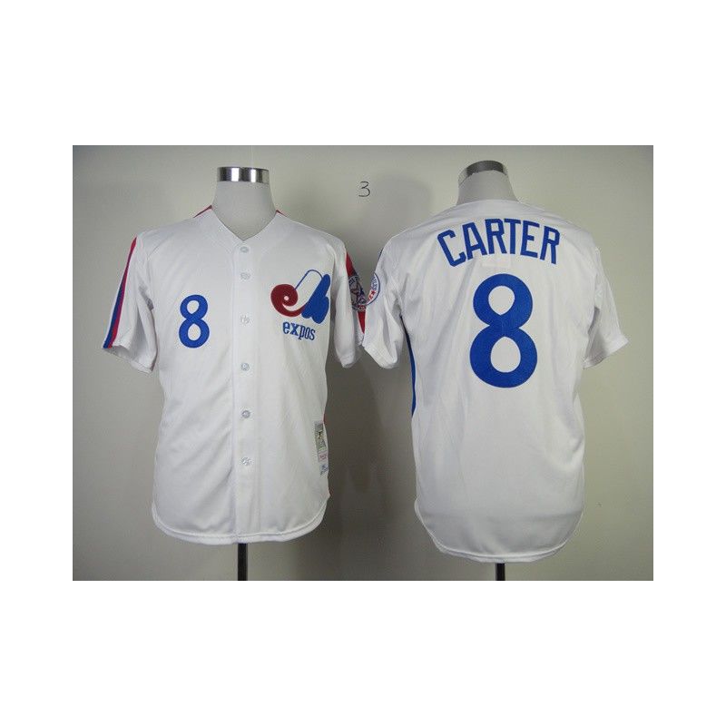 Cheap Gray Carter Expos Jersey From China #8 White throwback 1982