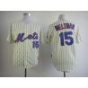 Cheap Carlos Beltran Mets Jersey From China #15 Cream
