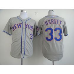 Cheap Matt Harvey Mets Jersey From China #33 Grey