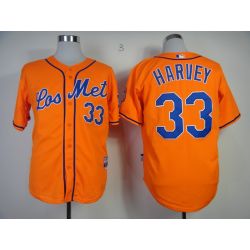 Cheap Matt Harvey Mets Jersey From China #33 Orange
