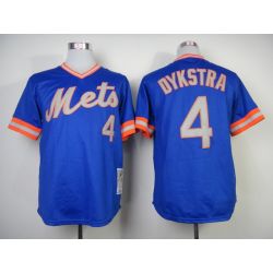 Cheap Lenny Dykstra Mets Jersey From China #4 Blue throwback 1983