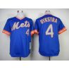 Cheap Lenny Dykstra Mets Jersey From China #4 Blue throwback 1983