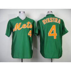 Cheap Lenny Dykstra Mets Jersey From China #4 Green throwback 1985