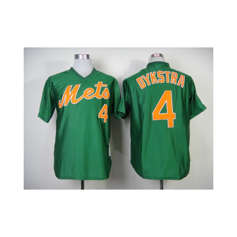 Cheap Lenny Dykstra Mets Jersey From China #4 Green throwback 1985 Cheap Lenny Dykstra Mets Jersey From China #4 Green throwback 1985