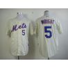 Cheap David Wright Mets Jersey From China #5 Cream